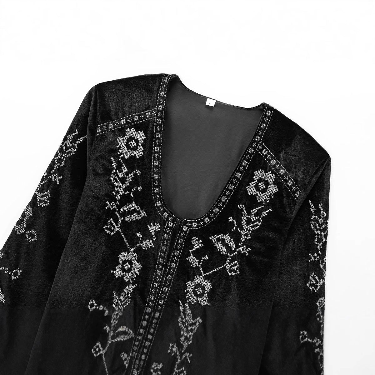 Women's Fashion Embroidered Velvet Short Jacket