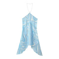 Women's Fashion Sexy Printed Chain Halter Dress