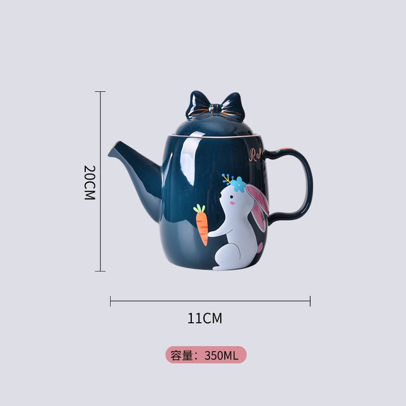 Lovely design cartoon  kitchenware 3 pieces ceramic spice jar set for gift