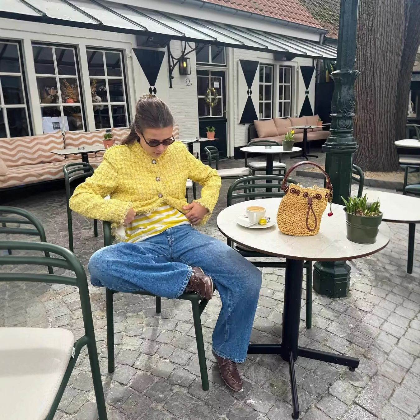 Women's Fashion Casual Small Stand Collar Chanel Style Jacket